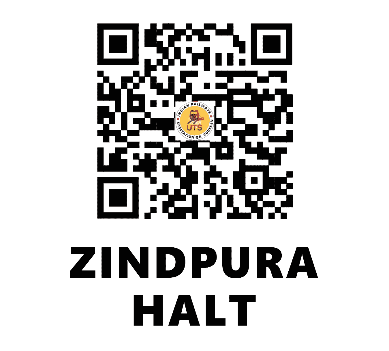 UTS QR Code for ZINDPURA HALT - ZNP (NE - UTTAR PRADESH)